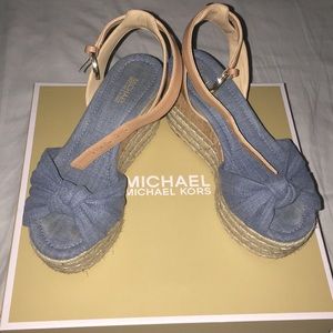 Maxwell Mid Wedge Sandal Denim